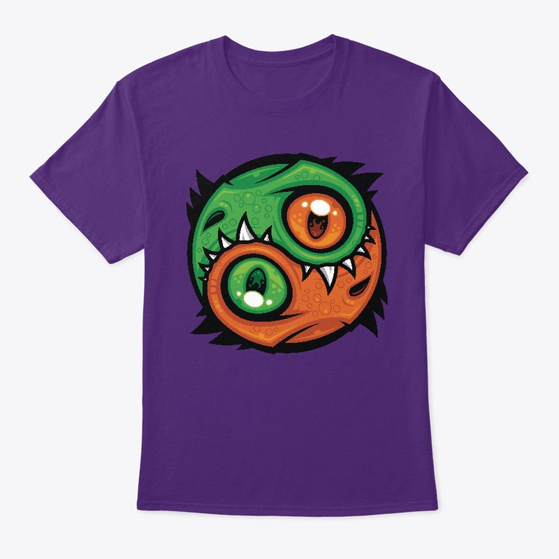 Green and Orange Yin Yang Dragons