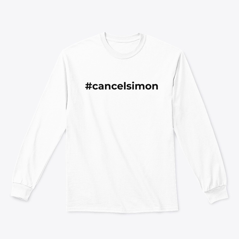 #cancelsimon - black on white