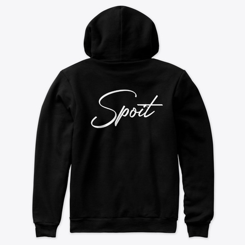 Spoit   Black Signature Hoodie Black Kaos Back