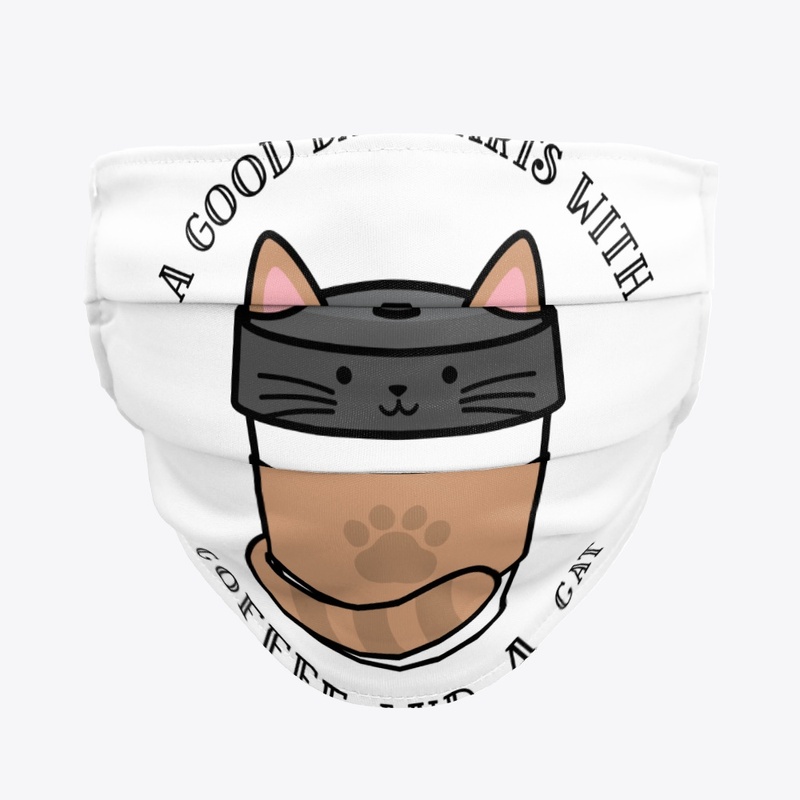 A good day starts with coffee and a cat