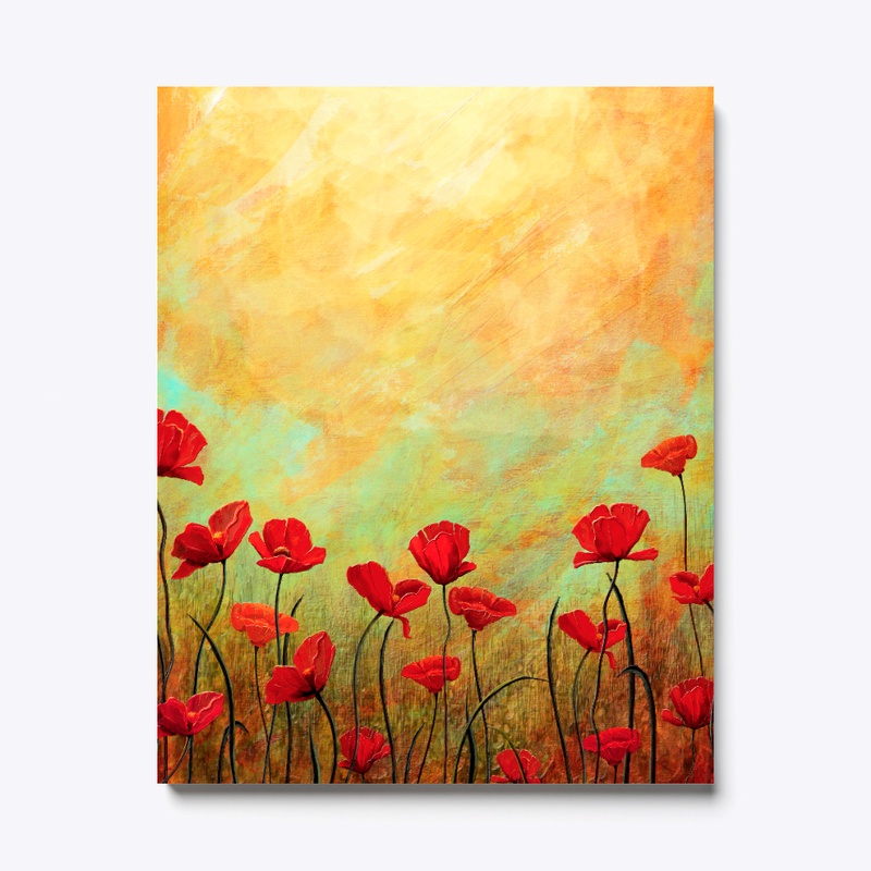 Dour Flowers Canvas Print