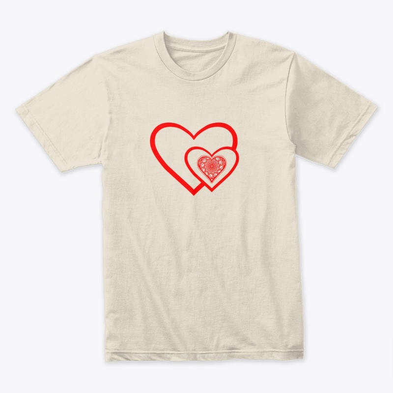 Valentines Day Red Heart Mandala 