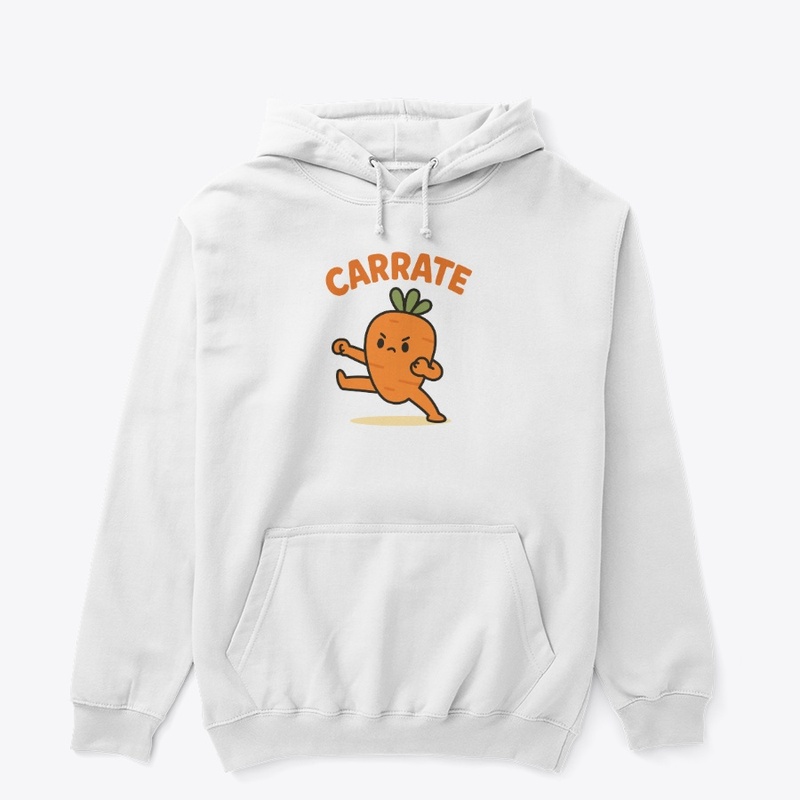 Cute Cartoon Carrot Karate Character