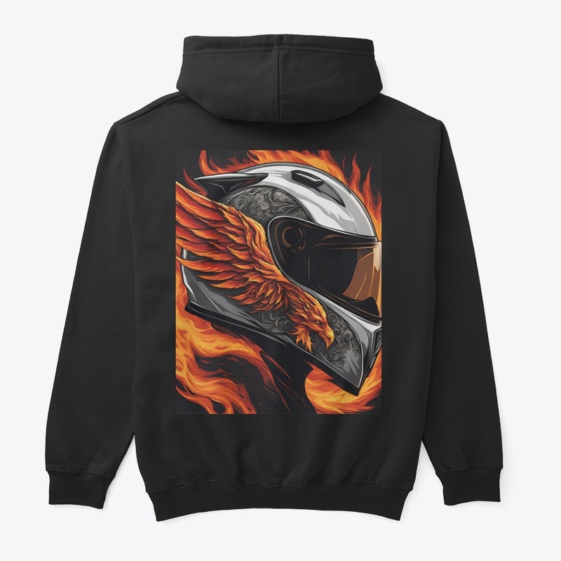  flaming biker