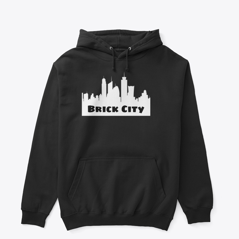 Brick City Middle Logo Mens Hoodie