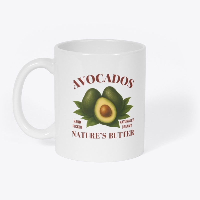 Nature’s Butter | Retro Avocado Art