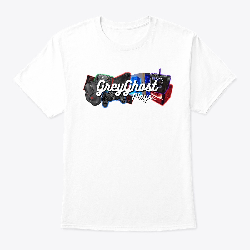 GreyGhost Plays White tee