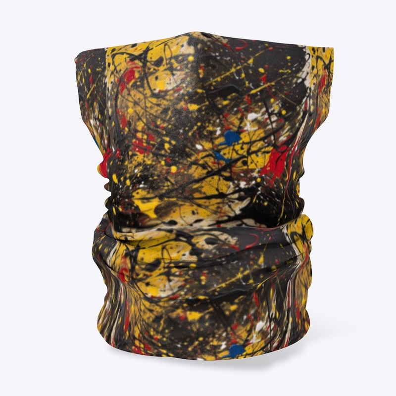 Yellow black red mask