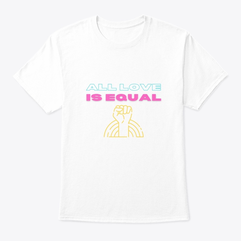 All love is equal simple colorful design