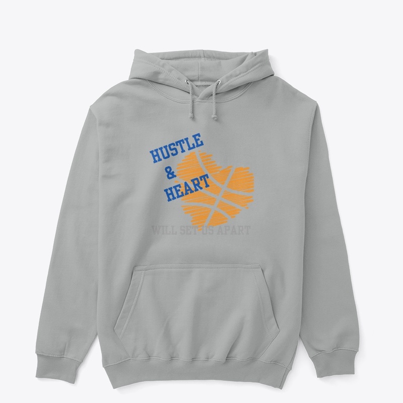 Hustle and Heart Basketball Mom 