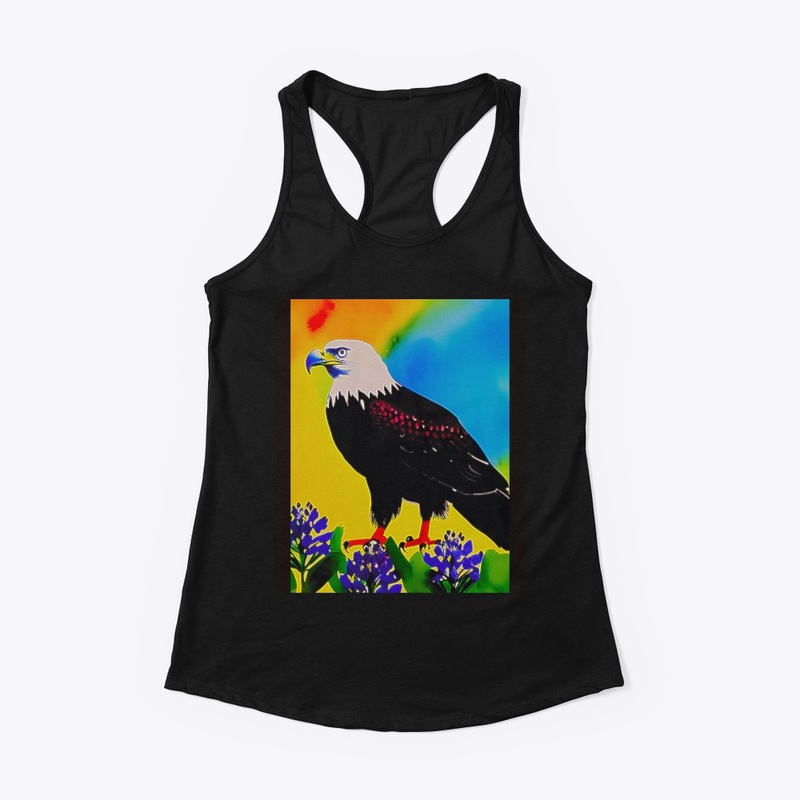 An Eagle And Bluebonnets