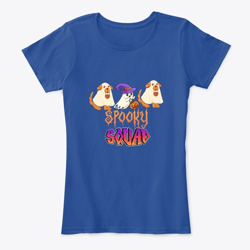 Halloween Ghost Dog Spooky Squad Tshirt