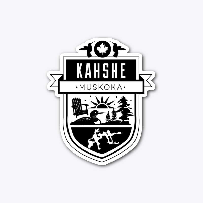 Kahshe Crest - White and Black