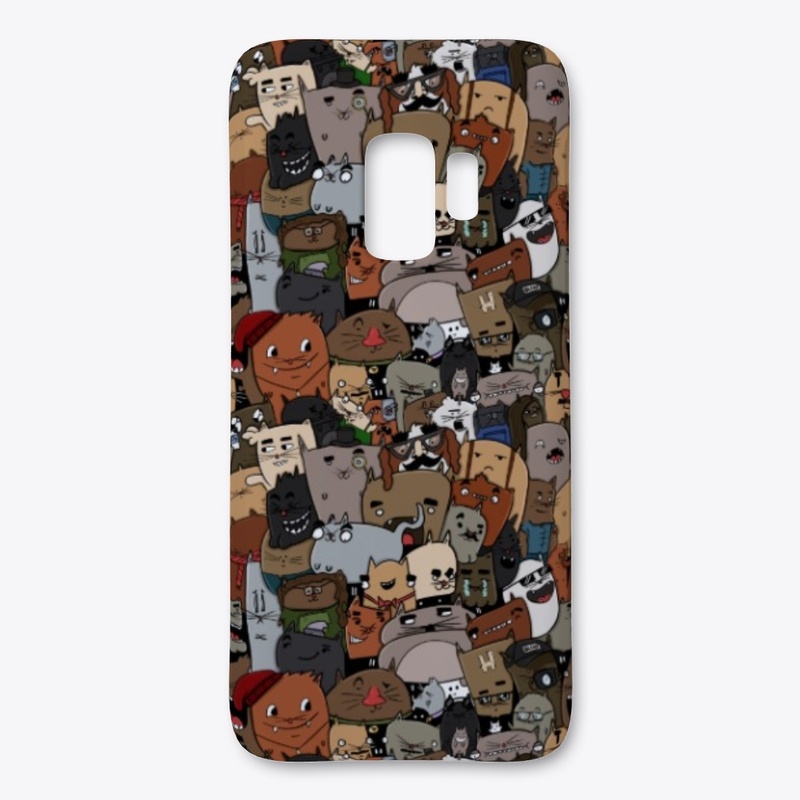 Cat Doodle Phone case