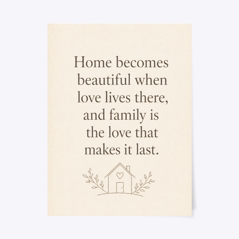Family Love Wall Art Poster