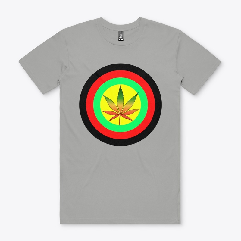Captain Cannabis Shield Blk Red Grn Ylw