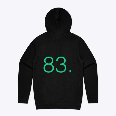 King 83. Pennii Hoodie Black T-Shirt Back