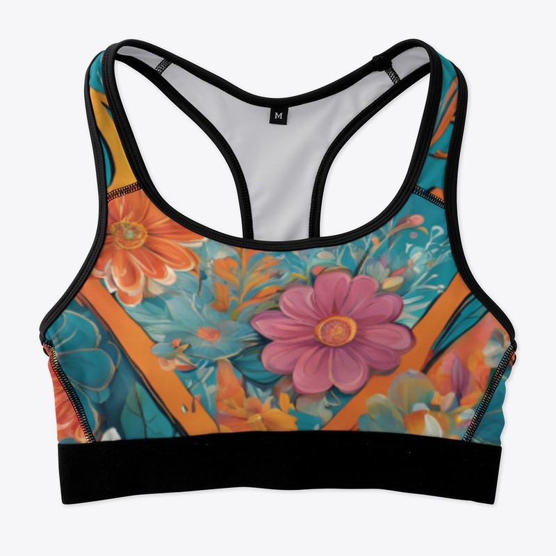 Floral sports bra 🌸