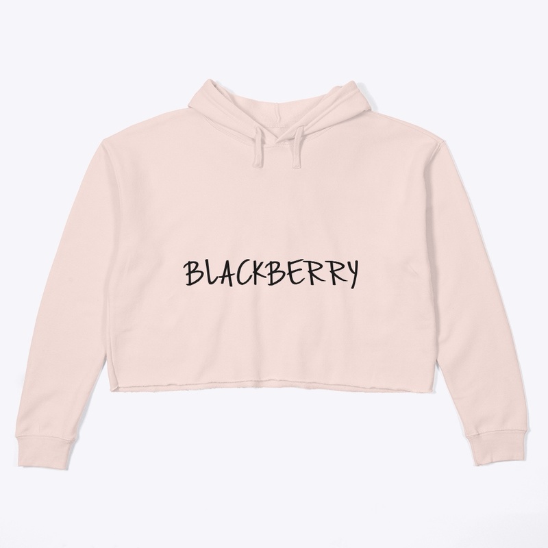 Blackberry merch Crop hoodie