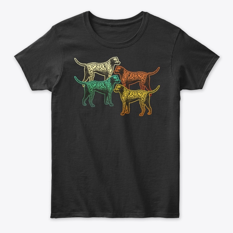 Vintage Retro Dalmatian For Dog Lover