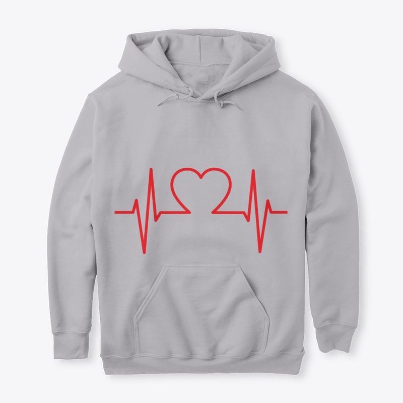 SWEATSHIRT HOODED LOVE SIGNAL