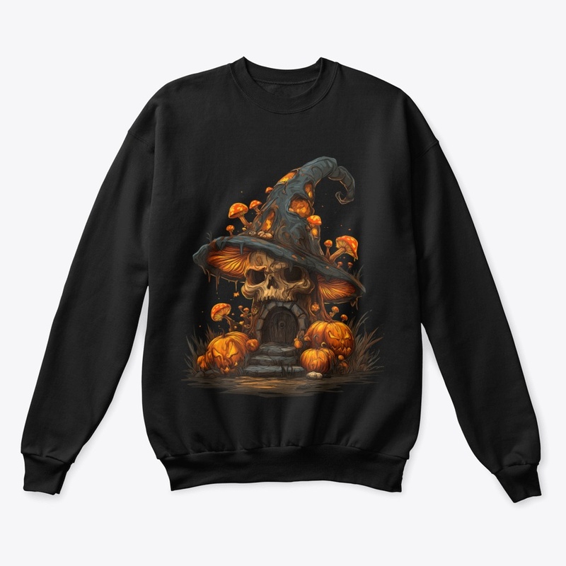 Haunted Skull Mushroom House