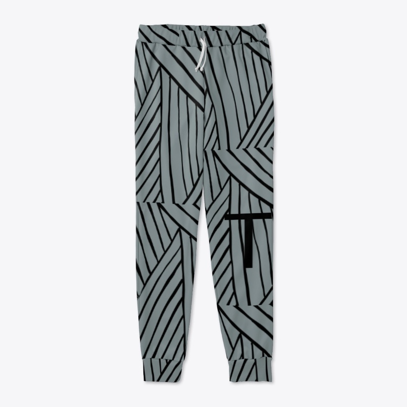 Pants all over print rayas