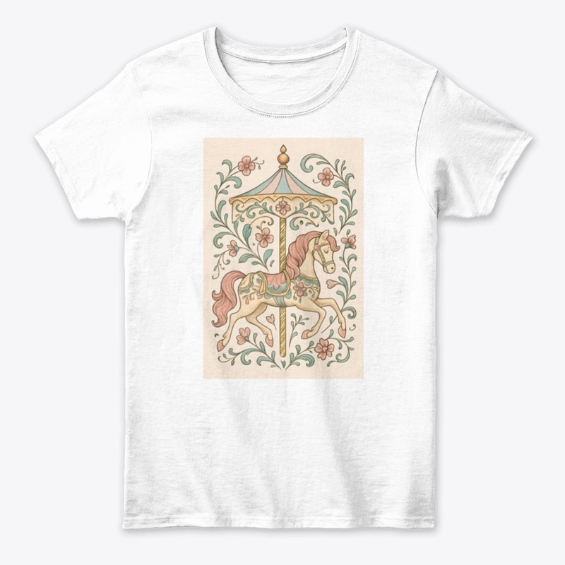 Vintage Carousel Horse Art
