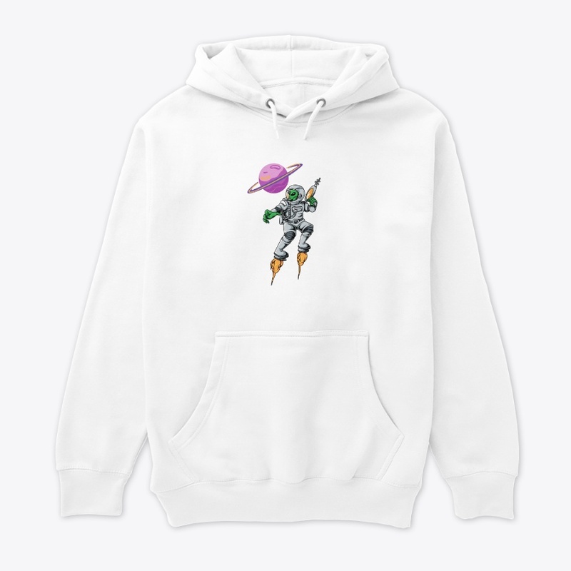 White Astronaut Graphic T-Shirt