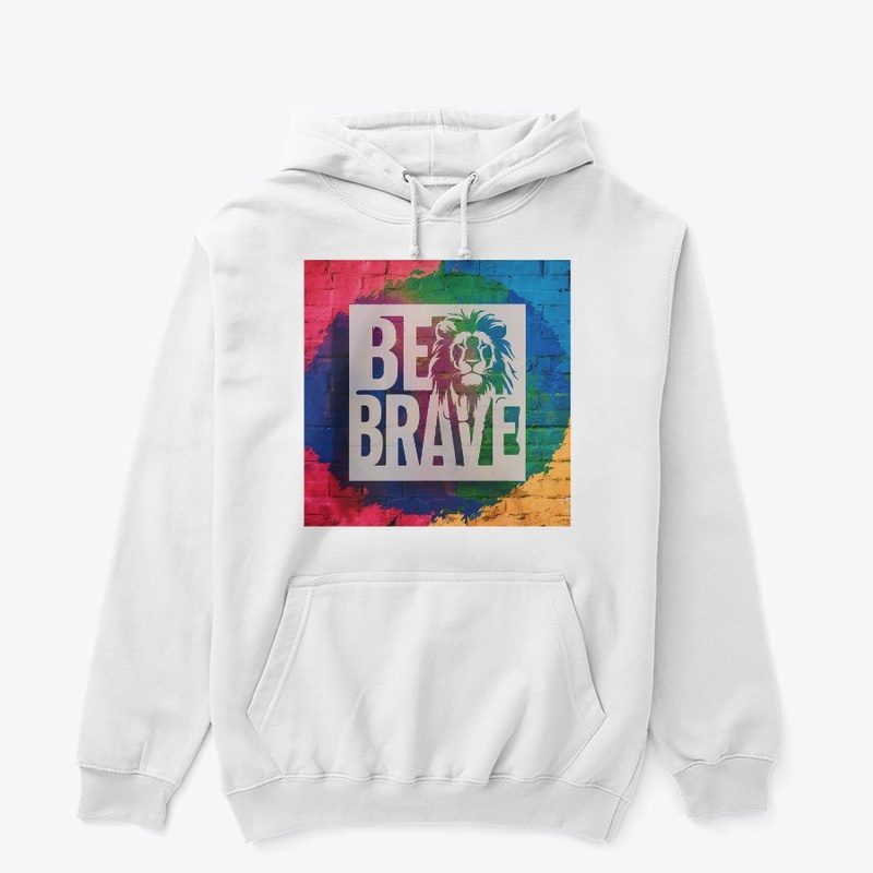 Be brave printed clothes and product 