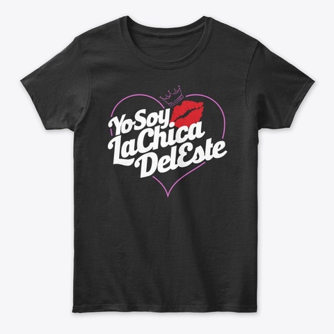 Yo Soy La Chica Del Este | Tour 24' Black T-Shirt Front