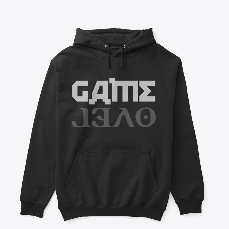 Game over  manimal typography t-shirt 