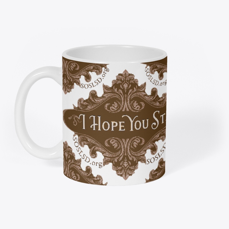 Hope You Stay mug in chocolate sepia