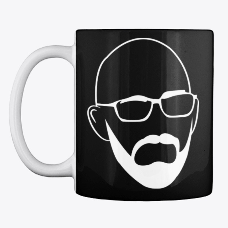 Simon Face - White on Black