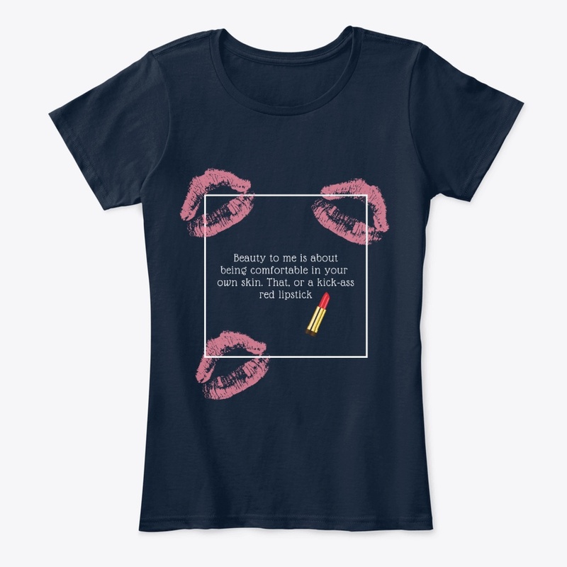 Beauty, red lipstick - classic t-shirt