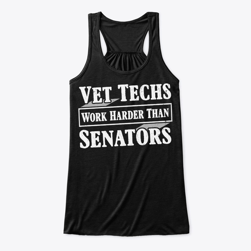 Funny Vet Tech Gift Work Harder