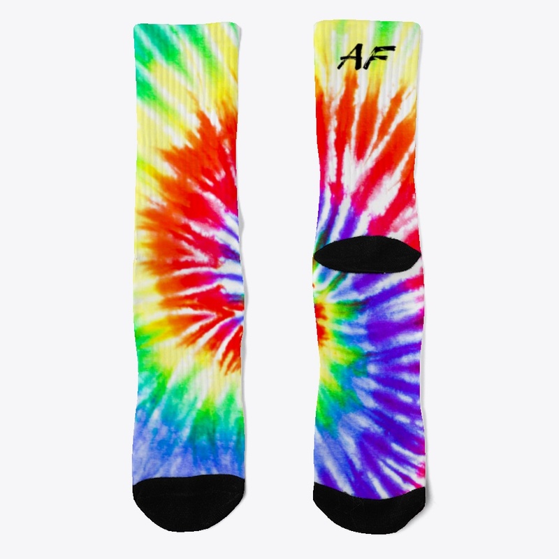 Rainbow Tie-Dye Socks