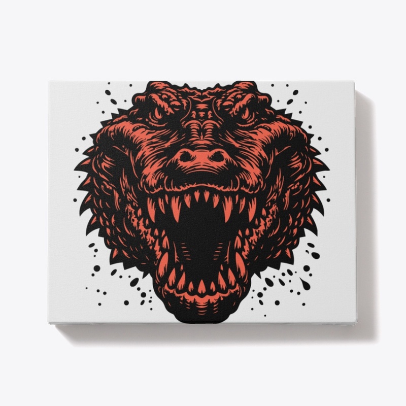 Fierce Alligator Head Apparel