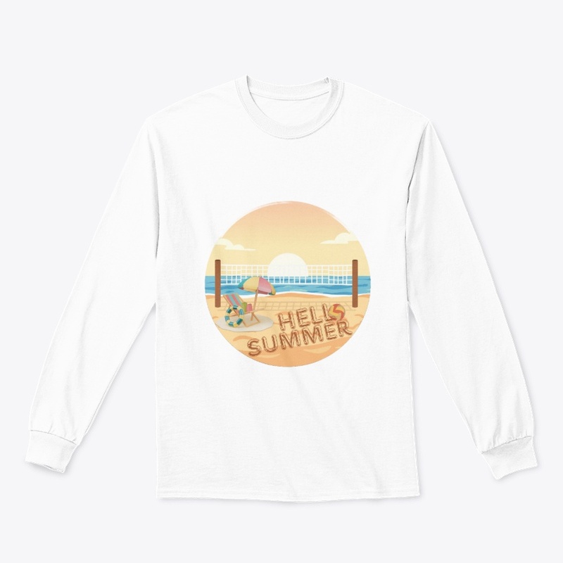 Hello Summer Beach Vacation Art