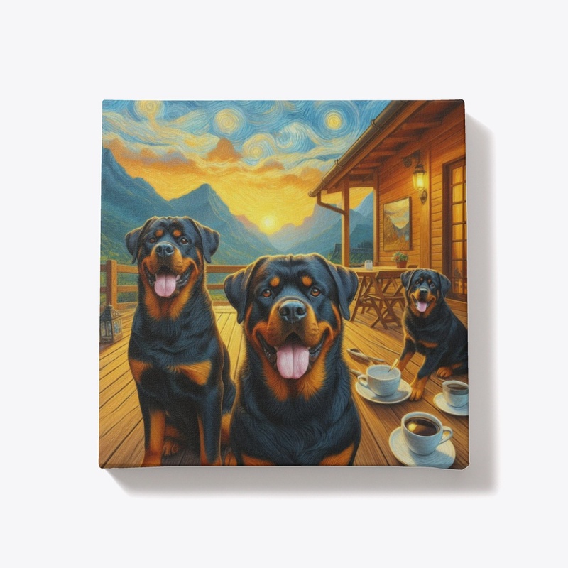 Rottweilers Sunset