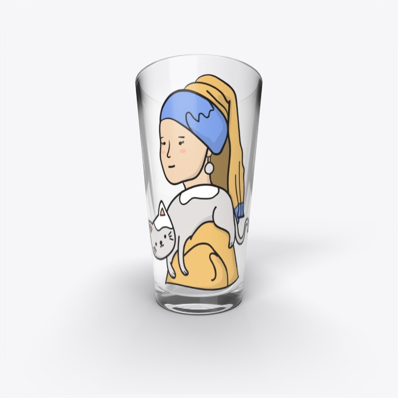 Cat mom, Girl with a pearl earring
