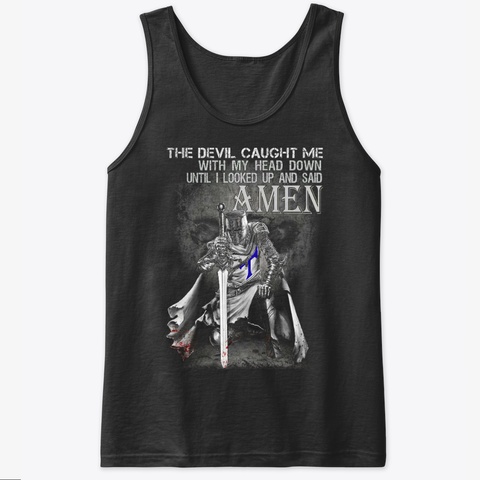 Thin Blue Line : Break The Silence Black T-Shirt Front