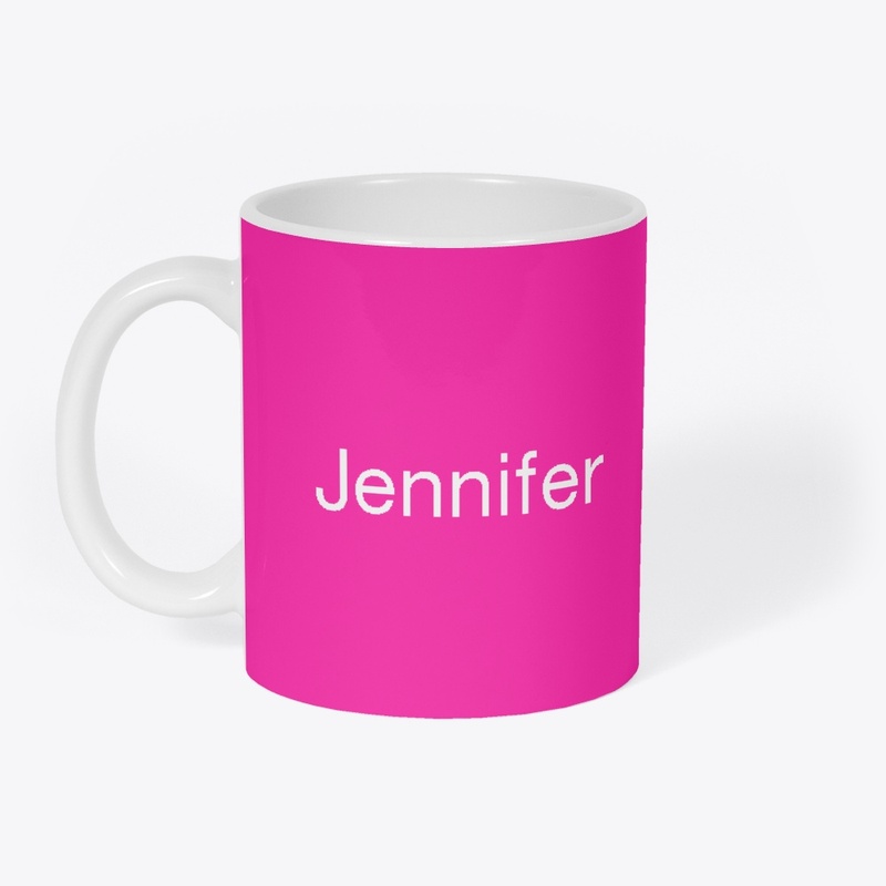 Jennifer Name Printed Pink