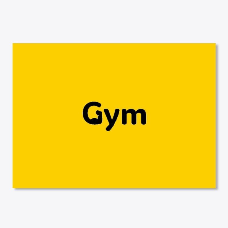 Typography minimal gym quote artwork