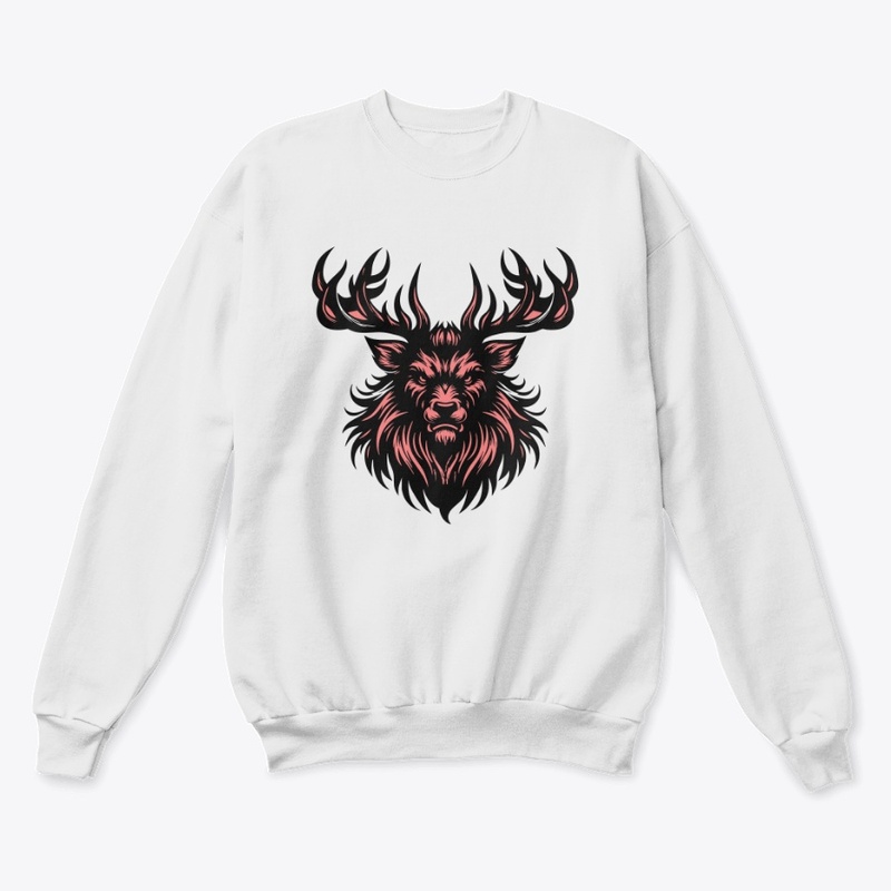 Fierce Angry Deer Illustration