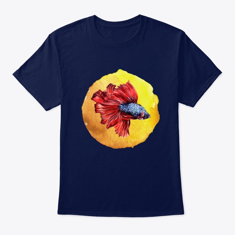 Blue and Red Betta 