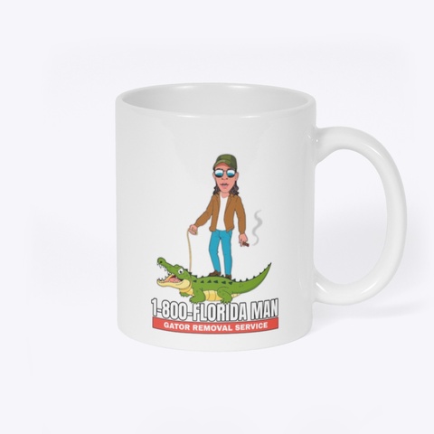 Fl Man Mug White T-Shirt Back