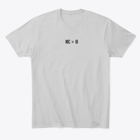 Consulting Over Banking Light Heather Grey  T-Shirt Front