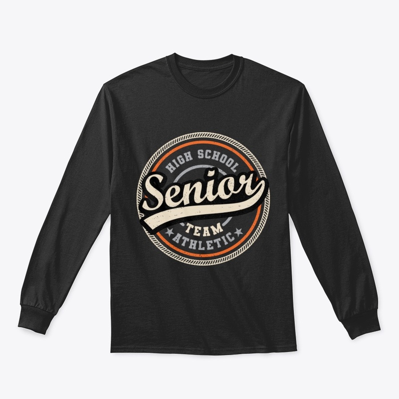 High school senior team typography