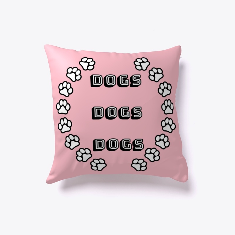 Dogs Dogs Dogs with Paw Prints
